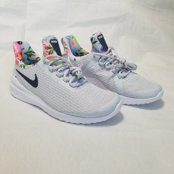 nike renew rival premium floral women's running shoe